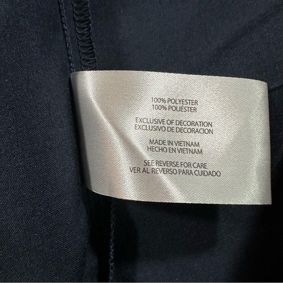 Orvis Mens Navy Blue Short Sleeve Button Down Shirt Large Polyester Utility - Picture 6 of 7